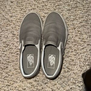 Vans Classic Gray Slip-On Shoes